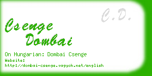 csenge dombai business card